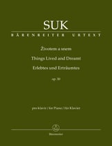 Things Lived and Dreamt, Op. 30 piano sheet music cover
